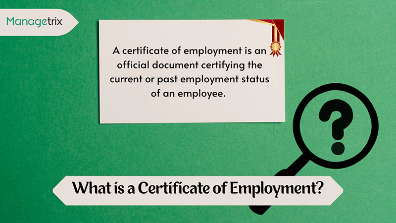 Certificate of Employmentt