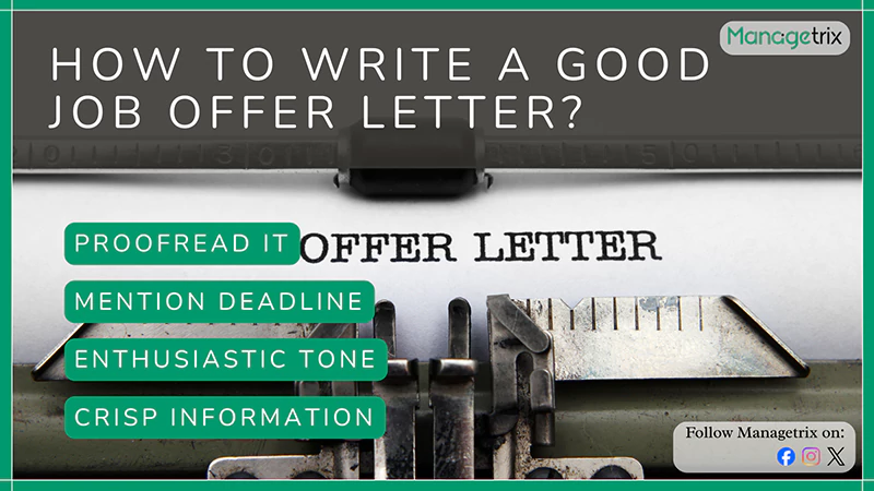 How to Write a Good Job Offer Letter