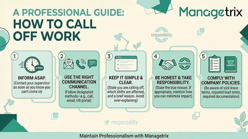 How to call off work professionally