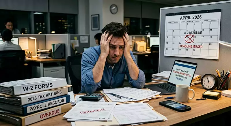 Missed W 2 Deadline