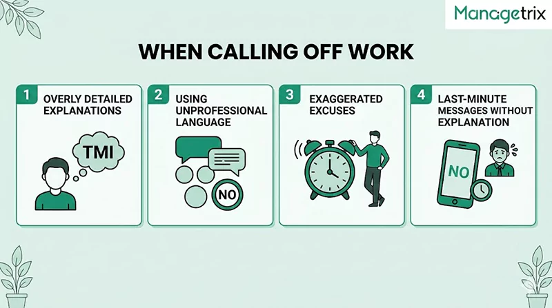 What Not to Say When Calling Off Work