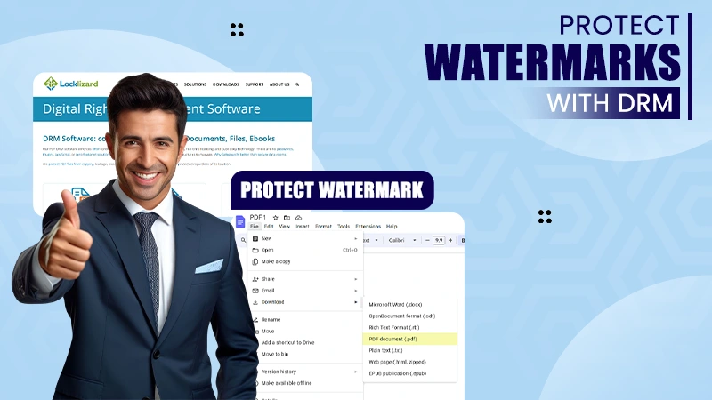 protect watermarks with drm
