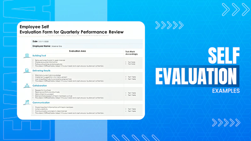 Self-Evaluation Examples