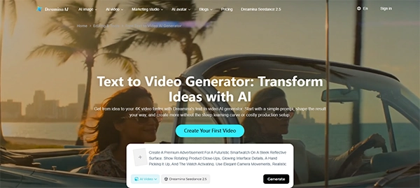 AI Text to video generator